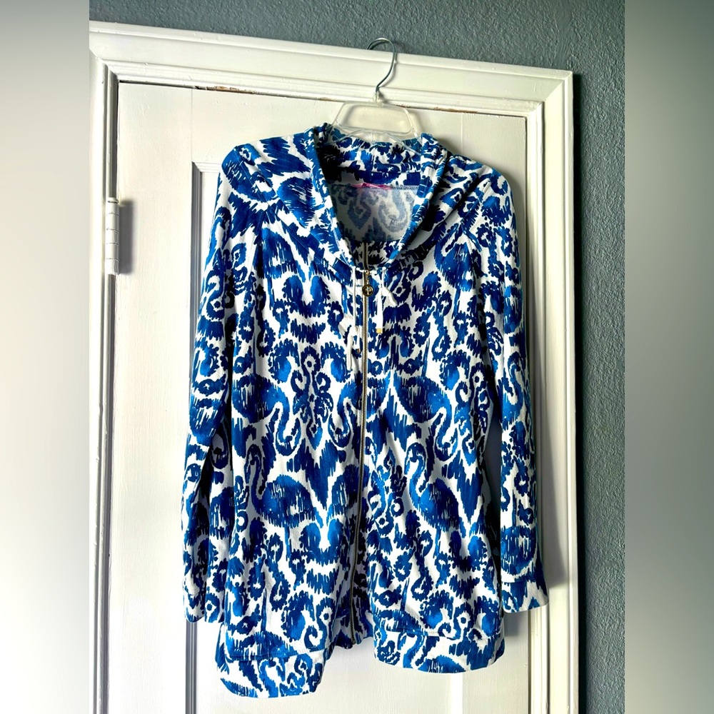 Lilly Pulitzer Long Sleeve Zip Jacket Size Medium